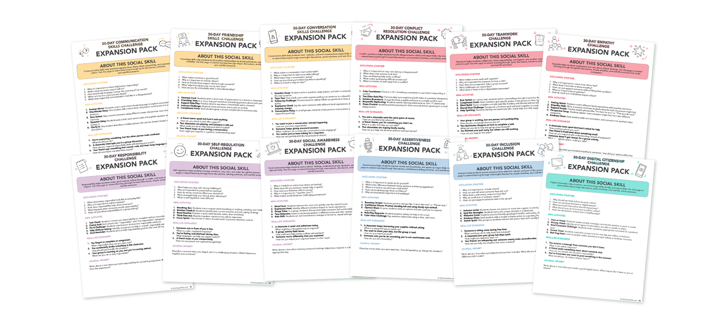 30-Day Social Skills Challenge1150-expansion spread